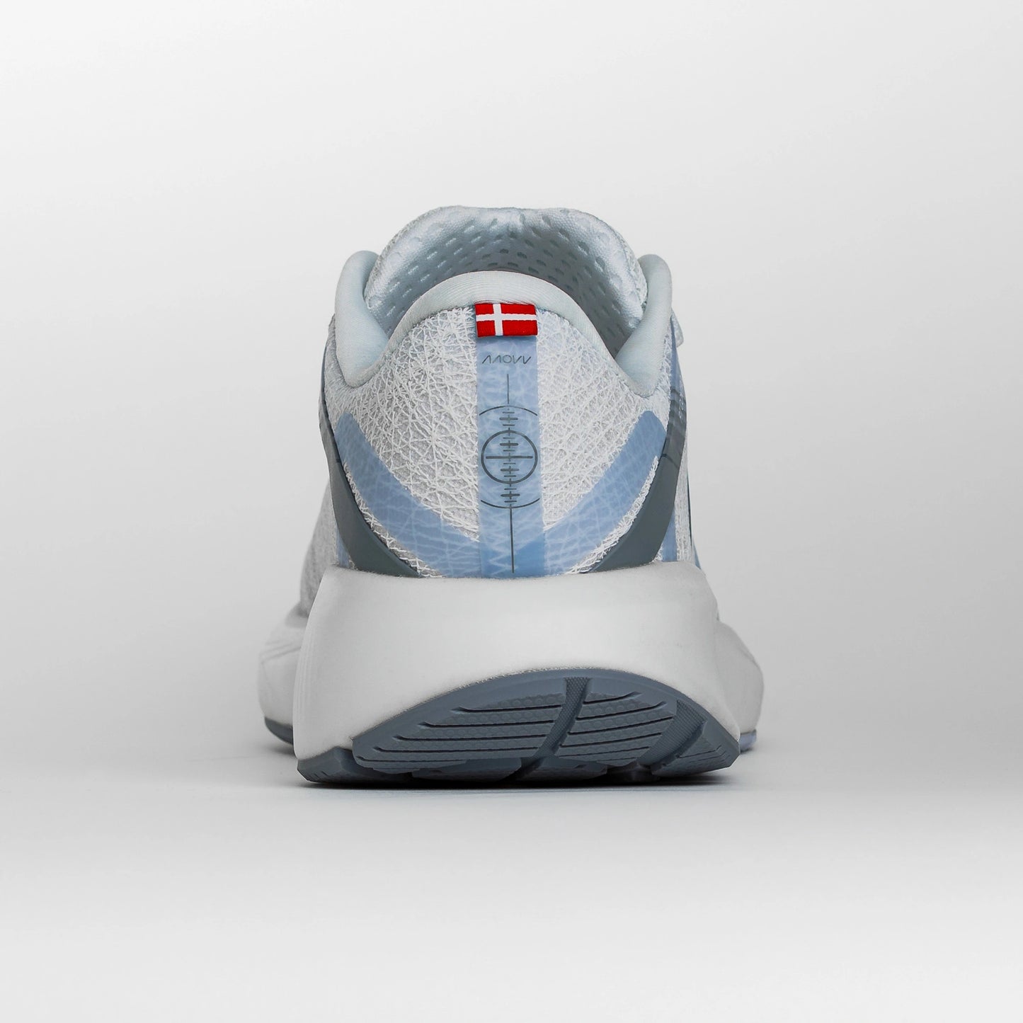 Back view of NOSTARA Women's Cloudy shoe by MOVV in light gray