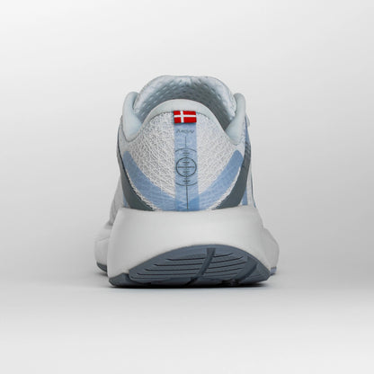 Back view of NOSTARA Women's Cloudy shoe by MOVV in light gray