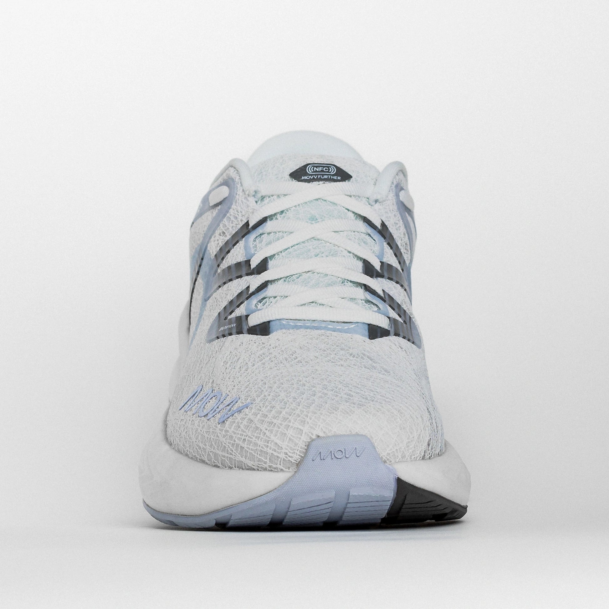 Front view of NOSTARA Women's Cloudy shoe by MOVV in light gray